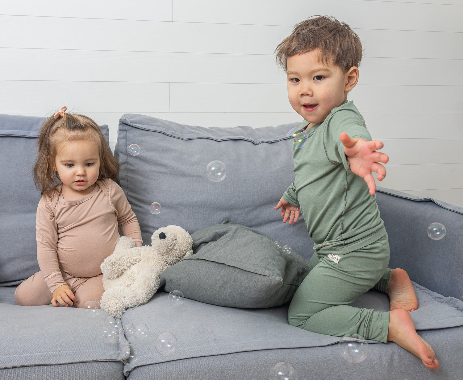 Boy And Girl Playing In SOOTHLA Allergy-friendly Clothing