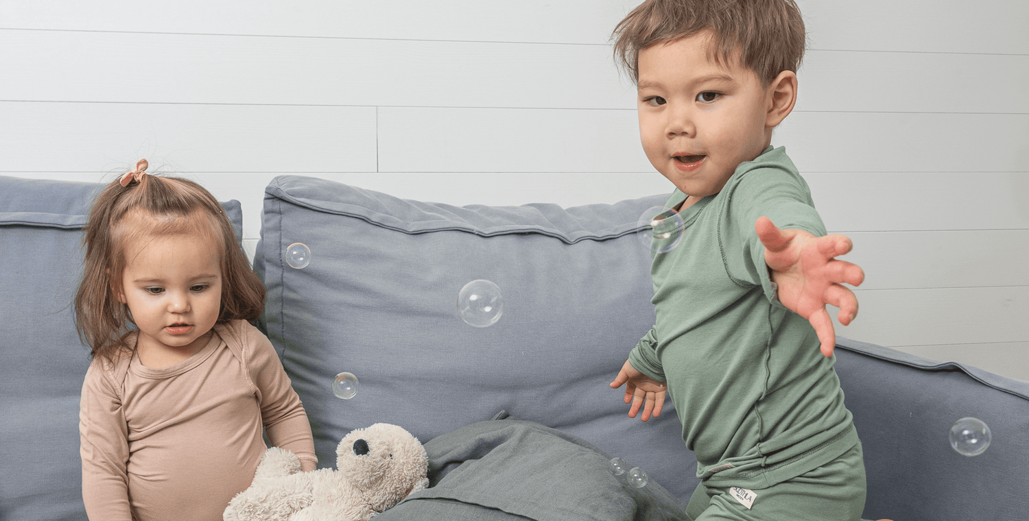 Boy And Girl Playing In SOOTHLA Allergy-friendly Clothing