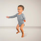 Allergy-friendly Baby Bodysuit With Foldable Mittens In Micro Chip. Specially Developed For Sensitive Skin, Eczema And Allergies.